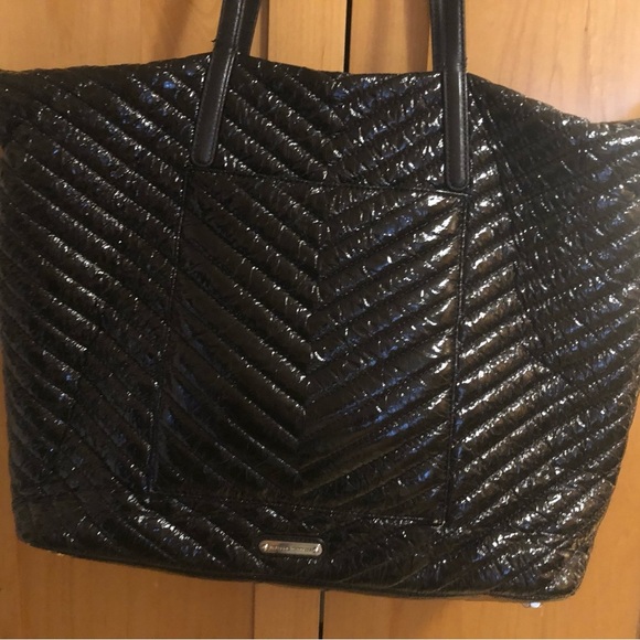 Rebecca Minkoff Stella Quilted Top Zip Large Tote - Black - Picture 7 of 16